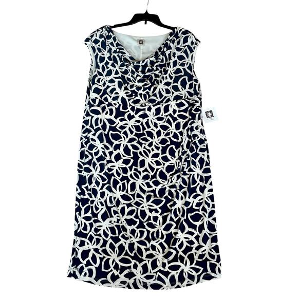 Anne Klein Sheath Dress  Cowl Sleeveless Career - Picture 4 of 10